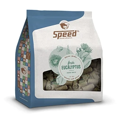 Abbildung von Speed Delicious speedies Eucalyptus, Pferdeleckerli mit Eukalyptusgeschmack, erfrischender Snack für jedes Pferd, Beste Zutaten, einfach praktisch (5 kg)