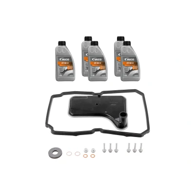 Abbildung von VAICO V45 0138 Teilesatz, Ölwechsel Automatikgetriebe mit Dichtung Ölmenge für Standardölwechsel, Dichtring EXPERT KITS + PORSCHE: 911 Cabrio