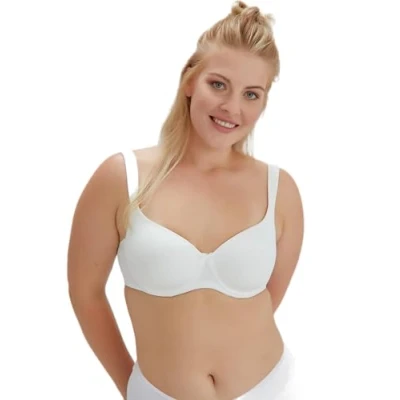 Abbildung von Dagi Women&#039;s Underwire Minimiser Minimizer Bra, Ecru, 90B