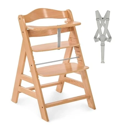 Abbildung von Hauck Hochstuhl Alpha+, Natur, aus Holz