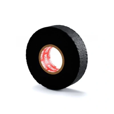 Abbildung von ERKO Gewebeband Klebeband Isolierband für Kabelbäume und Auto Kabelbaum, Baumwolle 15 m x 19 mm Schwarz, Panzerklebeband, Hochtemperaturbeständige, Hitzebeständiges