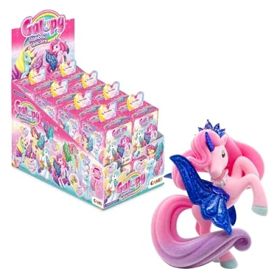 Abbildung von Galupy Rainbow Unicorn 16er Pack Einhorn Spielzeug zu Sammeln, Figuren mit Glitzerflügeln &amp; Swarovski Kristal