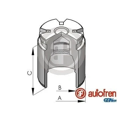 Abbildung von AUTOFREN SEINSA D025124 Kolben, Bremssattel 43 Hinterachse LUCAS/TOKICO FORD: Escort 6 Schrägheck