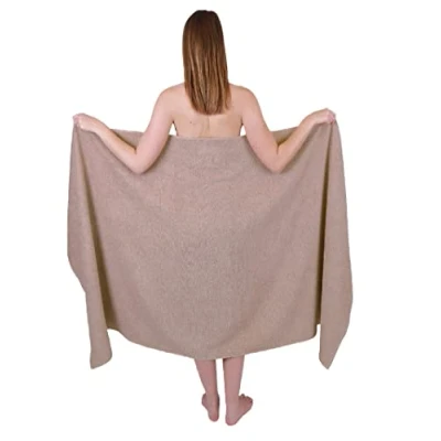 Abbildung von Betz Badetuch groß XXL Berlin Größe 100 x 200 cm Saunatuch, 100% Baumwolle (1 Badetuch, 1 St), Farbe cappuccino