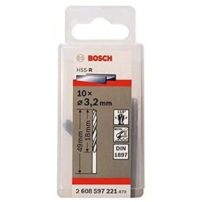 Abbildung von Bosch STUBBOR HSS R 3,2X18X49MM 10 STÜCKE