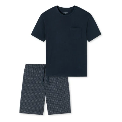 Abbildung von Schiesser DAY Night SET Nachtwäsche Set, Herren, Größe: 56, Blau