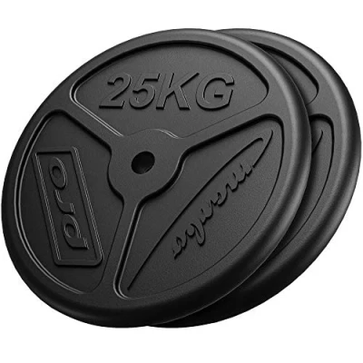 Abbildung von Slim Guss Hantelscheiben Set Gewichte mit ø31 mm Bohrung 50 kg