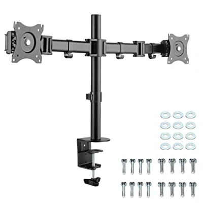 Abbildung von RICOO TS5811 Monitor Halterung, (bis 32 Zoll, Tischhalterung 2 Monitore Dual Monitorständer Bildschirm schwenkbar)