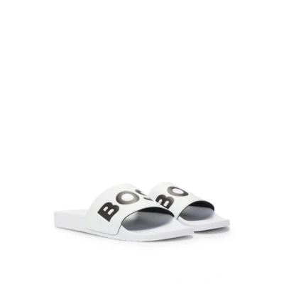 Abbildung von BOSS Aryeh Pantolette flach, Herren, Größe: 43, Natural Schuhe