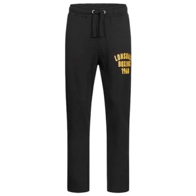 Abbildung von Lonsdale Methilhill Jogginghose, Herren, Größe: Large, Black yellow