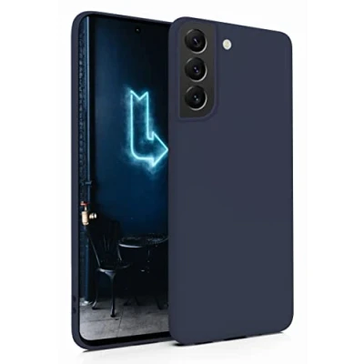 Abbildung von MyGadget Hülle für Samsung Galaxy S22 robuste Silikon Schutzhülle TPU Case Slim Silikonhülle Back Cover Ultra Kratzfest Handyhülle matt Blau