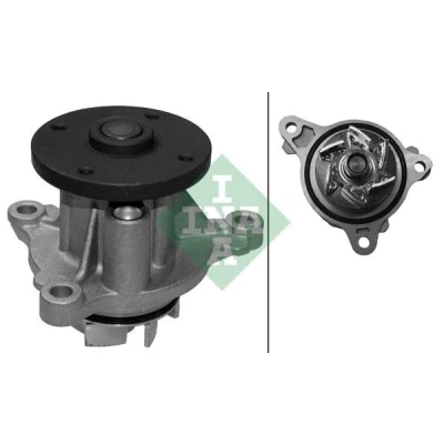 Abbildung von INA 538 0668 10 Wasserpumpe mit Dichtung für Keilrippenriementrieb HYUNDAI: i30 II Coupe, i10 I, i20 I Schrägheck, KIA: cee‘d Schrägheck