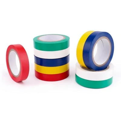 Abbildung von Amazon Basics Isolierband, 1.3 cm x 6.1 m, mehrfarbig, allgemein für Haushalt oder Heimwerken, Autos, elektrische Geräte, zum Beschriften und Basteln, 10 Stück (Früher Marke AmazonCommercial)