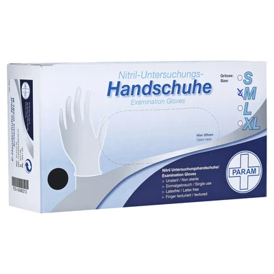 Abbildung von Handschuhe Einmal Nitril M schwarz 100 St