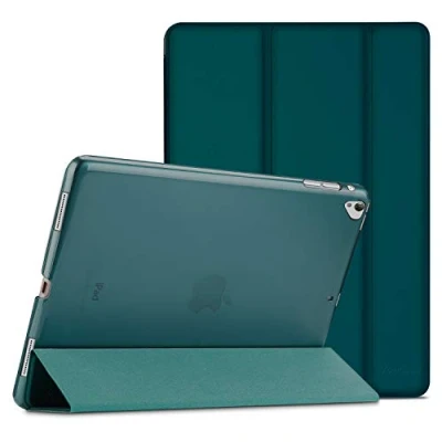 Abbildung von ProCase iPad Pro 12.9 Zoll 2017/2015 Hülle Cover (Alte Model, 1st und 2nd Gen.), Ultra Dünn Leicht Stand Schutzhülle Shell mit Translucent Frosted Rückhülle Emerald