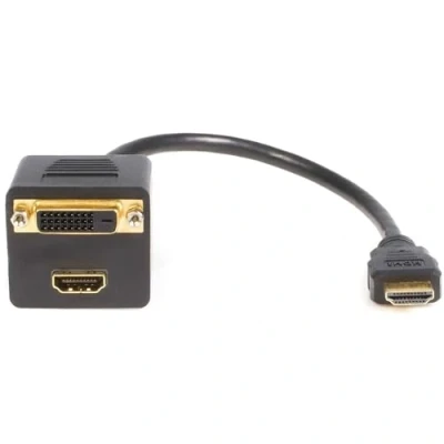 Abbildung von StarTech. com 1 Fuß HDMI Splitter Kabel für zu und DVI D M/F