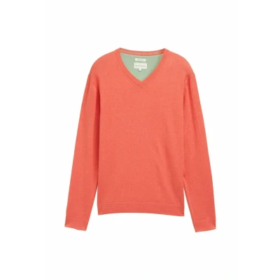 Abbildung von TOM Tailor Strickpullover, Herren, Größe: Medium, Rot