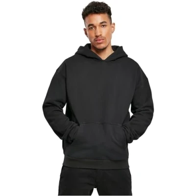Abbildung von Build Your Brand Herren BY162 Ultra Heavy Cotton Box Hoody Kapuzenpullover, Black, 5XL