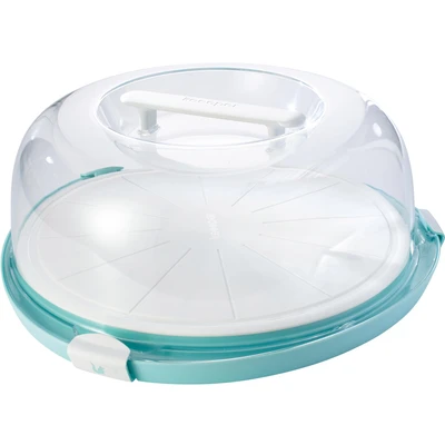 Abbildung von keeeper Kuchentransportbox &quot;emilio&quot;, (1 tlg.), Tortenbehälter mit Schneiderillen, Servierplatte, Höhe 13,5 cm