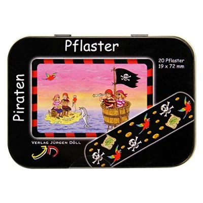 Abbildung von Kinderpflaster Piraten Dose
