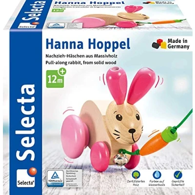 Abbildung von Selecta Nachziehtier Hanna Hoppel, Nachzieh Hase, 13 cm
