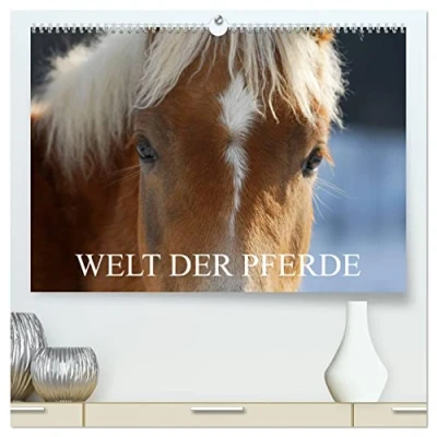 Abbildung von Welt der Pferde (hochwertiger Premium Wandkalender 2025 DIN A2 quer), Kunstdruck in Hochglanz