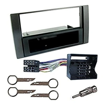 Abbildung von Sound way 1 DIN Autoradio Radioblende RadioRahmen, ISO Verbindungskabel, Antennenadapter, Schlüssel kompatibel mit Ford Galaxy, Fiesta, Focus, C Max, S Transit