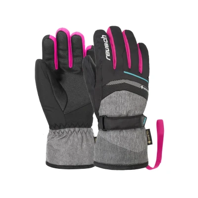 Abbildung von Reusch Fingerhandschuh für Kinder, Größe: 6.5, blck melang pink glo