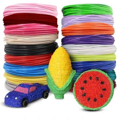 Abbildung von Retoo 3D Stift Filament PLA mit 20 verschiedenen Farben und 100M Länge, Professional Print Druck Pen Set für Kinder, 1.75mm,Geschenke Mädchen Jungen,Geeignet Alle Stifte