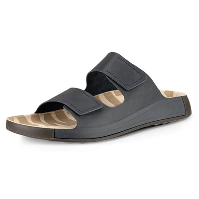 Abbildung von Ecco Pantolette &quot;Cozmo M&quot;, Sommerschuh, Schlappen, Klettschuh mit dezenten Ziernähten