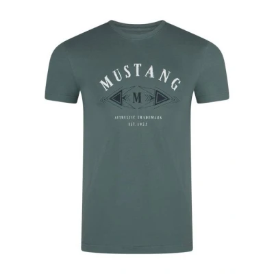 Abbildung von Mustang Basic print Tshirt Balsam green, Herren, Größe: XL, green