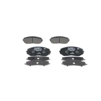 Abbildung von BOSCH 0 986 494 241 Bremsbelagsatz Low Metallic mit akustischer Verschleißwarnung Anti Quietsch Blech SUZUKI: Grand Vitara 2 SUV