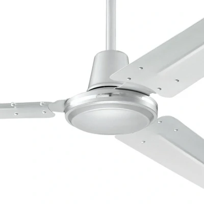 Abbildung von 142 cm Deckenventilator Industrial 72501 mit drei Flügeln in silberfarbener Ausführung