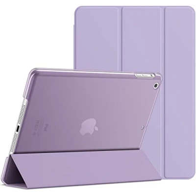 Abbildung von JETech Hülle für iPad Air (2013 Modell), Schutzhülle mit Ständer Funktion und Auto Schlaf/Wachen (Helles Lila)