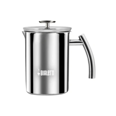 Abbildung von BIALETTI Milchaufschäumer CAPPUCCINATORE ACCIAIO, Milchschaum, 330ml, aus rostfreiem Edelstahl, induktionsfähig, silber