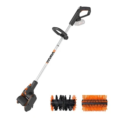 Abbildung von Worx Akku Fugenbürste &quot;Multi Bürste WG441E.93&quot;, für Stein, Holz und zur Unkrautentfernung, ohne Ladegerät