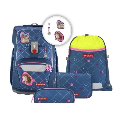 Abbildung von Step by Set 5TEILIG Schulranzen für Kinder, Größe: One Size, Horse lima