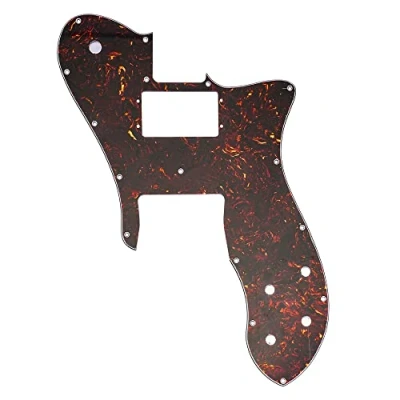 Abbildung von Musiclily Pro 16 Löcher Breite Palette Humbucker Gitarren Schlagbrett Pickguard für USA/Mexico Fender 72 Tele Custom Style E Gitarre, 4 lagig Tortoise Shell