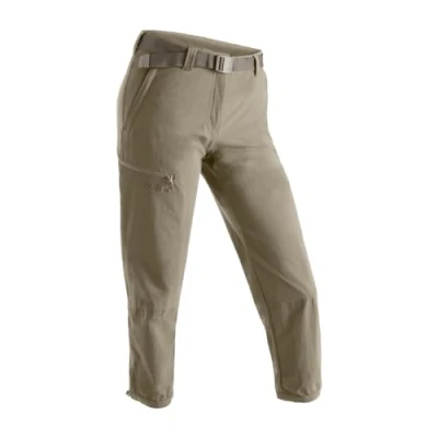 Abbildung von Maier Sports Lulaka 7/8, Damen Wanderhose, Wasserabweisende 7/8 Outdoorhose für Trekking und Hiking, PFC frei, mSTRETCH pro 4 &amp; Dryprotec, Grau, 46 (W38/L32)