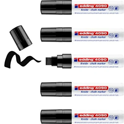 Abbildung von edding 4090 kalk marker / window zwart 5ST 4 15 mm 4090001