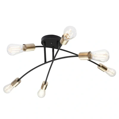 Abbildung von Globo Deckenleuchte E27 Wohnzimmer Deckenlampe Deckenstrahler 6 Flammig