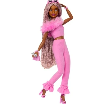 Abbildung von Barbie Anziehpuppe Deluxe Style Fell