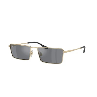 Abbildung von Ray Ban EMY Unisex Sonnenbrille Light goldcoloured/dark grey, Größe: 59, gold coloured/dark grey