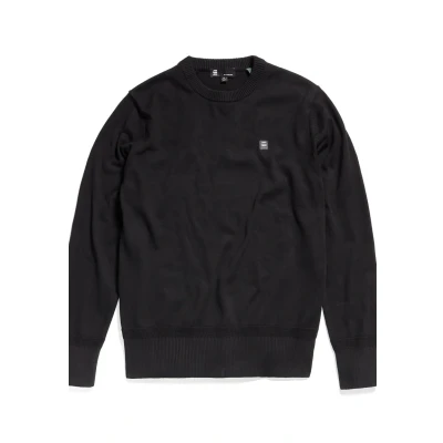 Abbildung von G Star Turtle Strickpullover, Herren, Größe: Medium, Dk black