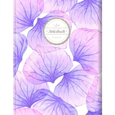 Abbildung von Blanko Notizbuch (©Star, A4, 156 Seiten, Softcover) Mit Register + Seitenzahlen Leeres zum Selbstgestalten, Zeichenbuch, Skizzenbuch, Tagebuch, Blankobuch, „Floral“