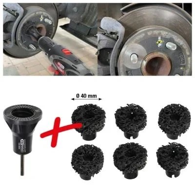 Abbildung von KS Tools 100.5085 Stehbolzen Radnabenschleifer Satz, Ø 40 mm, 7 TLG