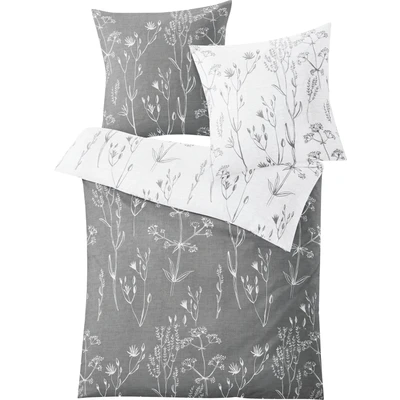 Abbildung von Kleine Wolke Wendebettwäsche &quot;Savannah in Gr. 135x200 oder 155x220 cm&quot;, (2 tlg.), Bettwäsche aus Baumwolle, florale mit Wendeoptik