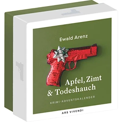 Abbildung von Apfel, Zimt und Todeshauch 2022: Krimi Adventskalender in Schachtel mit 24 Karten zum Aufhängen Spannung, Weihnachtsatmosphäre schwarzer Humor