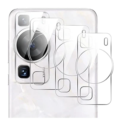 Abbildung von GIOPUEY [kompletter Schutz Kameraschutz Kompatibel mit Huawei P60 / Pro, [3 Stück] 3D Glas Schutzfolie [Hochtransparent] Camera Protector für Pro