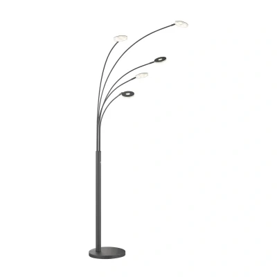 Abbildung von FISCHER &amp; HONSEL LED Bogenlampe Dent, Dimmfunktion, fest integriert, warmweiß kaltweiß